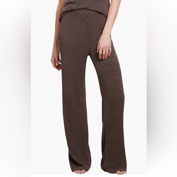 Barefoot Dreams Other - Barefoot Dreams CozyChic Ultra Lite Rib Lounge Pants in Java Size XL NWT